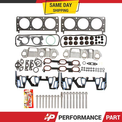 Juego de pernos de junta de culata para 96-99 Oldsmobile Pontiac Grand AM Chevrolet Lumina 3.4 Foto 1 de 4