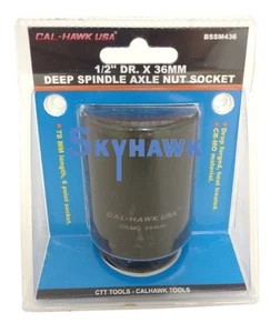1/2" DR. X 36MM DEEP IMPACT SOCKET 6 POINT SKT Chrome-Molly CR-MO MATERIAL - Picture 1 of 3