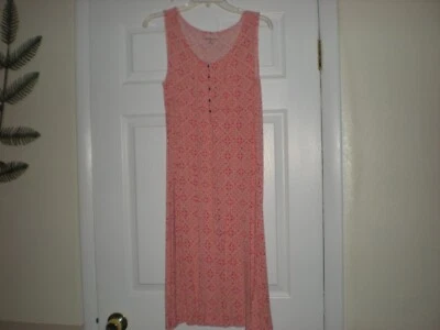 CAMISÓN CROFT & BARROW NARANJA ELÁSTICO SIN MANGAS - TALLA MEDIANA Foto 1 de 4