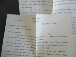 Heiligabend TLS von Gherardi Davis nach New York Sun Redakteur Harold M. Anderson - Bild 1 von 3