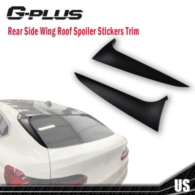 Fit For BMW X4 2019-2021 Matte Black Rear Window Side Wings Spoilers Panels - Image 1 of 4