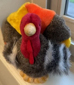 A & A Plush Stuffed Animal Turkey Colorful Size Small 6” Tall VGUC - Picture 1 of 9