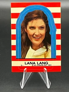 Pegatina 1983 Topps DC Comics Superman Lana Lang #2 Margo Kitter casi nueva - Imagen 1 de 2