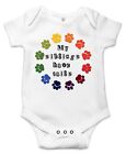 My Siblings Have Tails Best Shower Gift Cute Funny Infant Message Baby Bodysuit