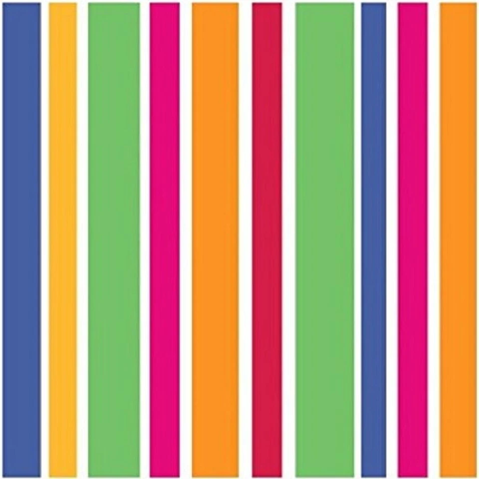 Party Dots Stripes Bright Colors Polka Birthday Party Paper Beverage Napkins - Image 1 of 1