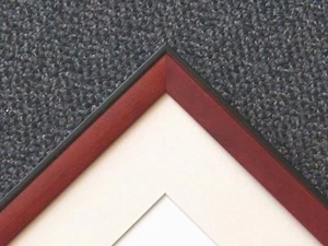 Marco de póster panorámico rojo NEGRO PANORÁMICO MARFIL alfombrilla - Imagen 1 de 3