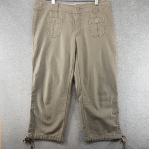 Pantalón de carga The North Face para mujer talla 12 negro recortado Capri cordón bolsillo de carga - Imagen 1 de 11