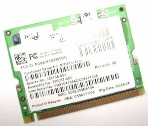 Compaq Presario x1000 nc4400 Laptop WIFI WIRELESS CARD 359106-001 WM3B2200BG