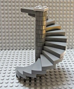 LEGO Dark Bluish Gray Spiral Stairs Staircase 16 Steps as Shown  - Picture 1 of 1