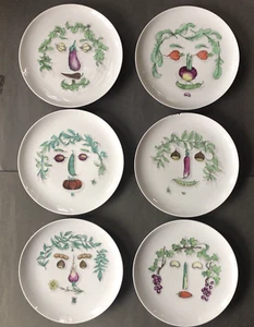 Milano Italia~PIATTI VISO PIERO FORANSETTI VERDURE (Legumi)~Dipinti a mano - Foto 1 di 11