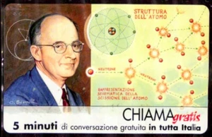 G CHI 1032 Neue Telefonkarte Kostenloses Telefonieren Figuren 113 Enrico Fermi - Bild 1 von 2