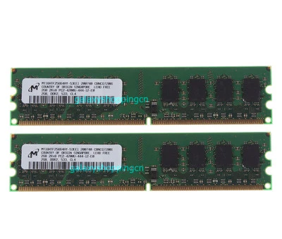 Micron 4GB 2X 2GB DDR2 PC2-4200U 533MHz 240pin DIMM Desktop Memory RAM For Intel - Image 1 of 4