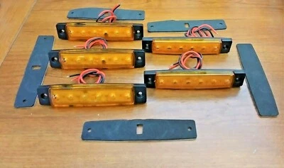 Luces LED ámbar impermeables 5 BBT grandes súper brillantes de 12 voltios Foto 1 de 4