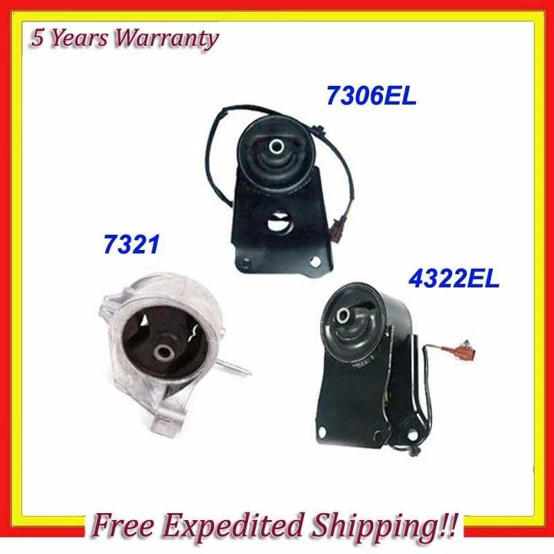 Kit de montaje de motor 3 piezas para 00-04 Infiniti I30 3,0 L/I35 3,5 L con sensores M271 Foto 1 de 4