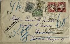 München Brüssel  gelaufener Brief 1910