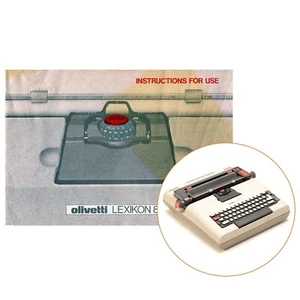 OLIVETTI LEXIKON 82 TYPEWRITER INSTRUCTION MANUAL Antique User Standard Vtg - Picture 1 of 2