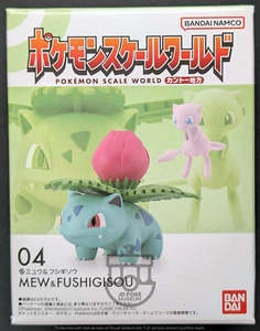Pokemon Bandai Scale World Kanto Region #04 - Mew & Ivysaur Figures - Brand New - Picture 1 of 2