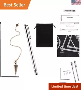 Retractable Dowsing Rods & Pendulum Kit - Compact for Ghost Hunting & Divination - Picture 1 of 9