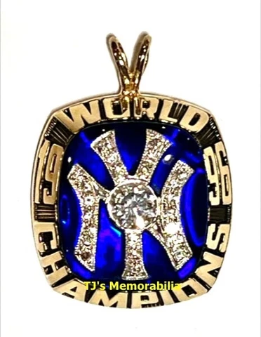 1996 NEW YORK YANKEES CHAMPIONS CHAMPIONSHIP RING TOP PENDANT BALFOUR 14K DIAM Cover