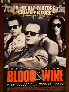 Blood & Wine Movie Poster - Jack Nicholson - 40 x 27 - Rolled - Picture 1 of 1