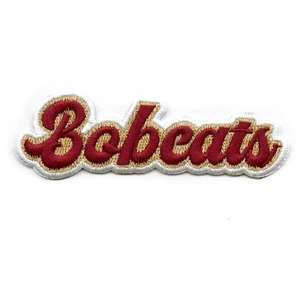 Bobcats Script University Patch College Team Spirit Ricamato Ferro su - Foto 1 di 1