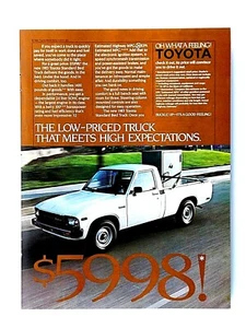 1983 Toyota Pick Up Truck Low Priced Truck Original Vintage Print Ad 8.5 x 11" - Picture 1 of 10