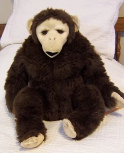 Vtg 24" AVANTI Applause CHIMPANZEE Ape Monkey Plush JOCKLINE 1989 LE #1063 Italy - Picture 1 of 8