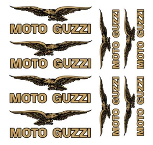 FE kit MOTO GUZZI decal sticker set GOLD SILVER WHITE /921 - Picture 1 of 4