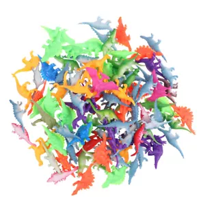 100 Pcs Tiny Dinosaurs Figures Model Toy Realistic Small Mini Cake Child Toy - Picture 1 of 12