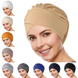 Mujeres Musulmanas Turbante Quimio Gorra Hiyab Cáncer Sombrero Pérdida de Cabello Gorro Envoltura Prendas para la Cabeza - Imagen 1 de 41