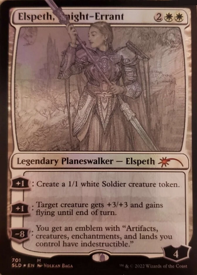 MTG - Elspeth, Knight-Errant (Sketch) [Secret Lair Drop Promos] - Image 1 of 1