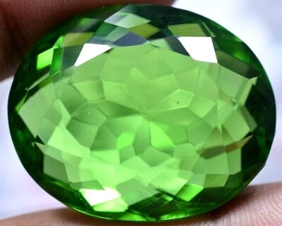 Lab Created 81.45 Ct Beautiful Rich Green Emerald GGL Certified Top Quality Gem - Image 1 of 4