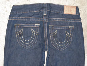 Pantalones de mezclilla True Religion Candice talla 26 100 % algodón azul oscuro - Imagen 1 de 12