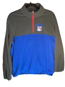 NHL New York Rangers Herren Fleecepullover Large 1/4 Zip Official License Logo - Bild 1 von 4