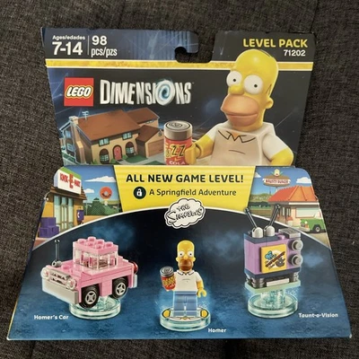 LEGO Dimensions Level Pack The Simpsons Homer W/ Car & TV Set (71202) - Image 1 of 4