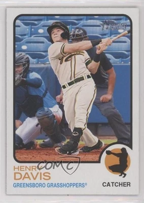 2022 Topps Heritage Minor League Edition Short Print Henry Davis #201 - Image 1 of 2
