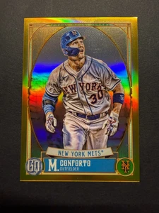 2021 Topps Gypsy Queen Chrome Gold Refractor #007 Michael Conforto 11/50 - Bild 1 von 2