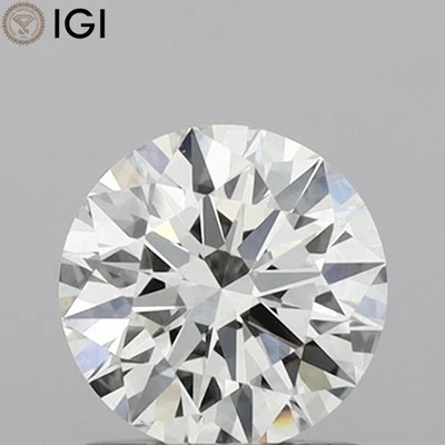 H Color VVS2 Clarity 1.00 CT. ROUND Cut CVD Lab Grown Diamond with IGI Certified - Image 1 of 4