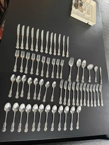 Vintage Flatware Korea Wallace 18/8 Stainless Colby Service for 8+ 60 Pcs - Picture 1 of 9