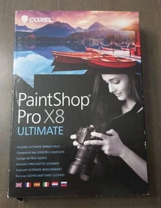New Corel Paintshop Pro X8 Ultimate Photo Image Graphic Editing Software Sealed - Picture 1 of 2