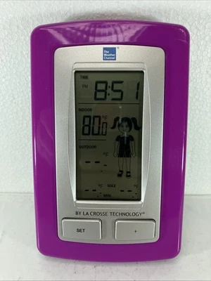 The Weather Channel Girl Icon Wireless Thermometer Receiver Only Model 9782TWC - Image 1 of 4