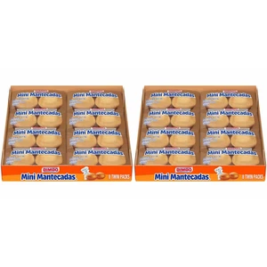 2 Packs Bimbo Mini Mantecadas Vanilla Mini Muffins Twin Packs, 8 count pack of 2 - Picture 1 of 7