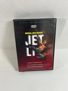 Jet Li Martial Arts Master DVD 3 Pak Born to Defence Shaolin Temple - Picture 1 of 2