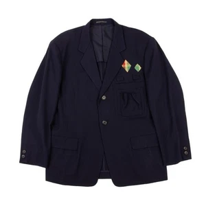 Yohji Yamamoto POUR HOMME Wool Gaba Diamond Check Patch Jacket Size M (K-150949) - Bild 1 von 12