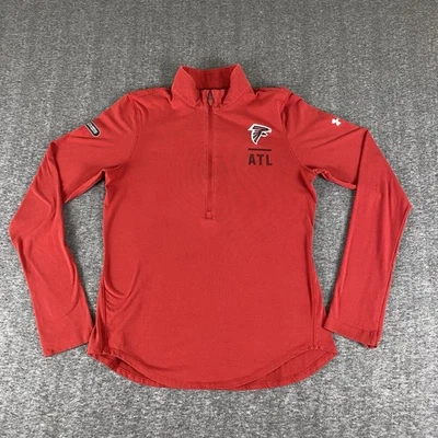 Under Armour NFL Combine Atlanta Falcons 1/4 Zip Pullover Men’s S Red GUC - Image 1 of 4