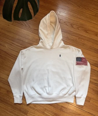 Polo Ralph Lauren Niños Jóvenes Grande (14-16) Bandera de EE. UU. Pullover Sudadera con Capucha Foto 1 de 4