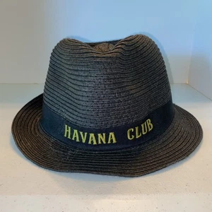 Cappello Fedora Havana Club in paglia nera - Foto 1 di 6