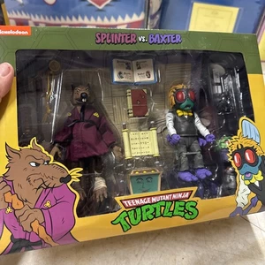NECA - Teenage Mutant Ninja Turtles: Splinter and Baxter Actionfiguren NEU - Bild 1 von 10