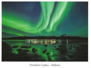 AK Norwegen Skibotn Nordlicht Foto von S. Worm Aurora Borealis postfrisch - Bild 1 von 1