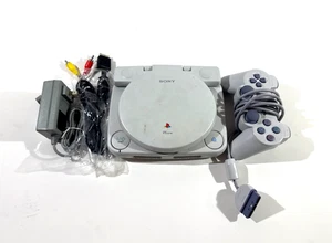 Sony PlayStation 1 Gray LCD Screen Console (SCPH-101) W/Remote & Cords RARE! - Picture 1 of 7